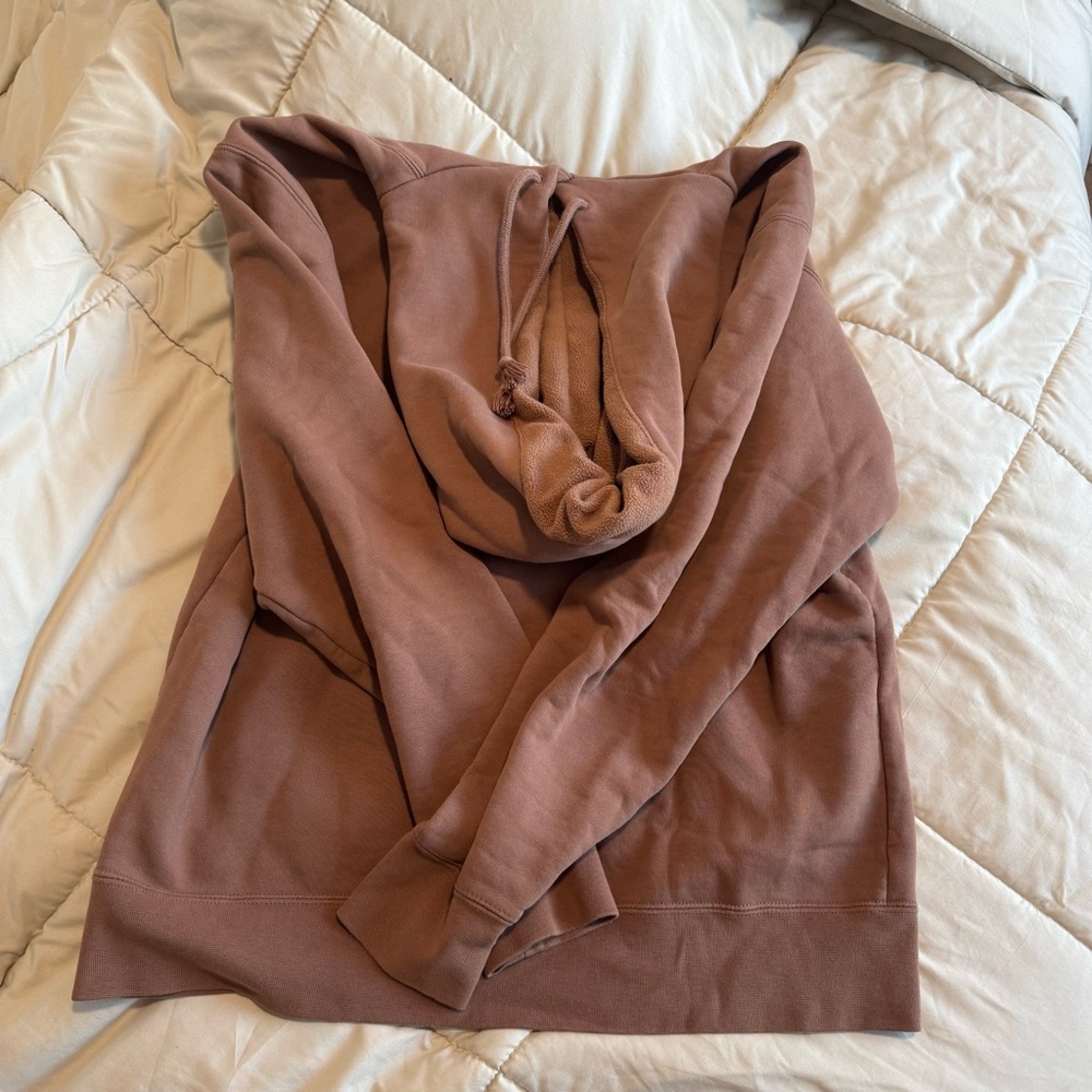 Nike Jumpman Logo Fleece Brown Hoodie - Picture 5 of 6